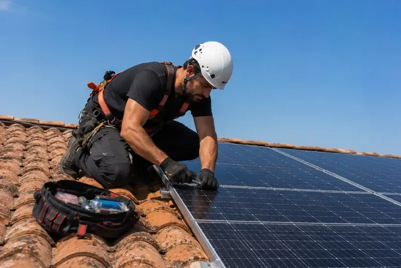Maintenance et monitoring de panneaux solaires à la Gouesnière
